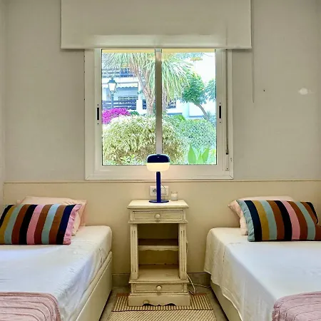Blue House In Guadalmina Baja, With A Large Terrace Overlooking The Golf Apartment Marbella