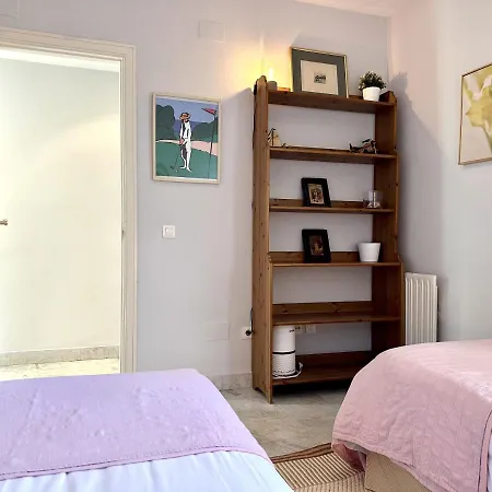 Blue House In Guadalmina Baja, With A Large Terrace Overlooking The Golf Apartment
