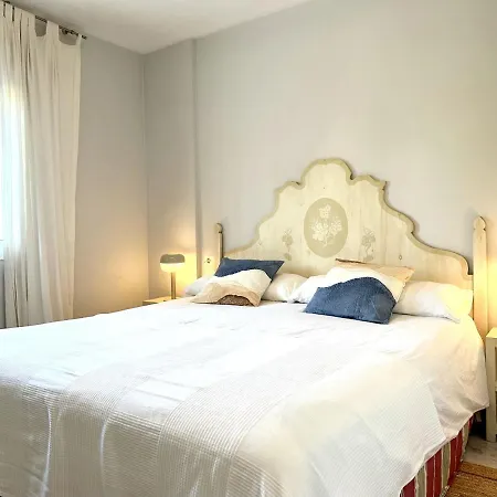 Blue House In Guadalmina Baja, With A Large Terrace Overlooking The Golf
