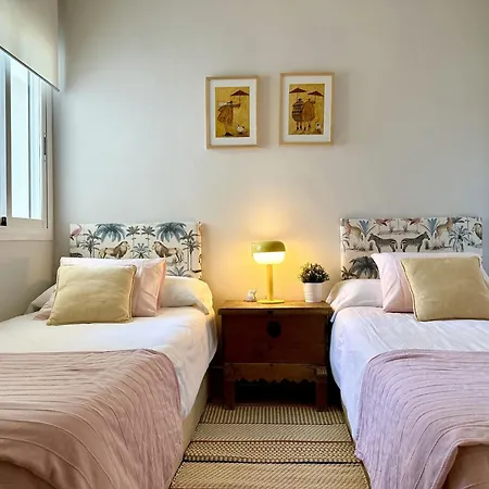 Blue House In Guadalmina Baja, With A Large Terrace Overlooking The Golf *